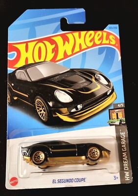 2023 Hot Wheels HW Dream Garage 4/5 EL SEGUNDO COUPE Blackw/ Gold Lace Finish