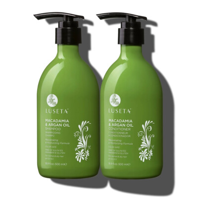 Luseta Macadamia & Argan Oil Shampoo & Conditioner Moisturize & Detangle Hair
