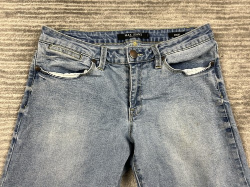 Pantalones Cortos Max Jean Para Mujer 8 Azul Denim Mezcla Algodón Exterior - Imagen 2 de 16