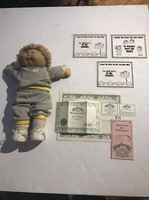 Vintage Cabbage Patch Kids Fritzi Joahanna Blonde Hair Green Eyes Xavier Roberts