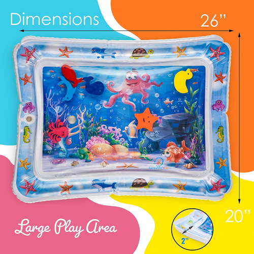Splashin'Kids Inflatable Tummy Time Premium Water Mat Infants and Toddlers Is th - Picture 5 of 12