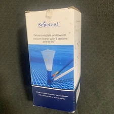 Sepetrel Deluxe Complete Underwater Vacuum Cleaner With 6 Sections Pole 56"