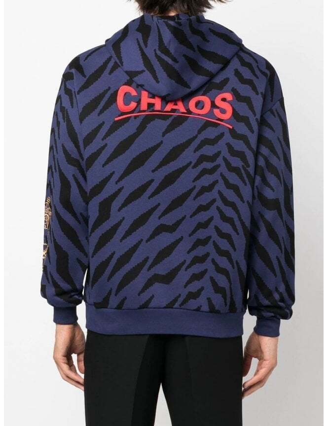 Vivienne Westwood Navy Blue 3I010003 Chaos Pullover Hoodie RRP