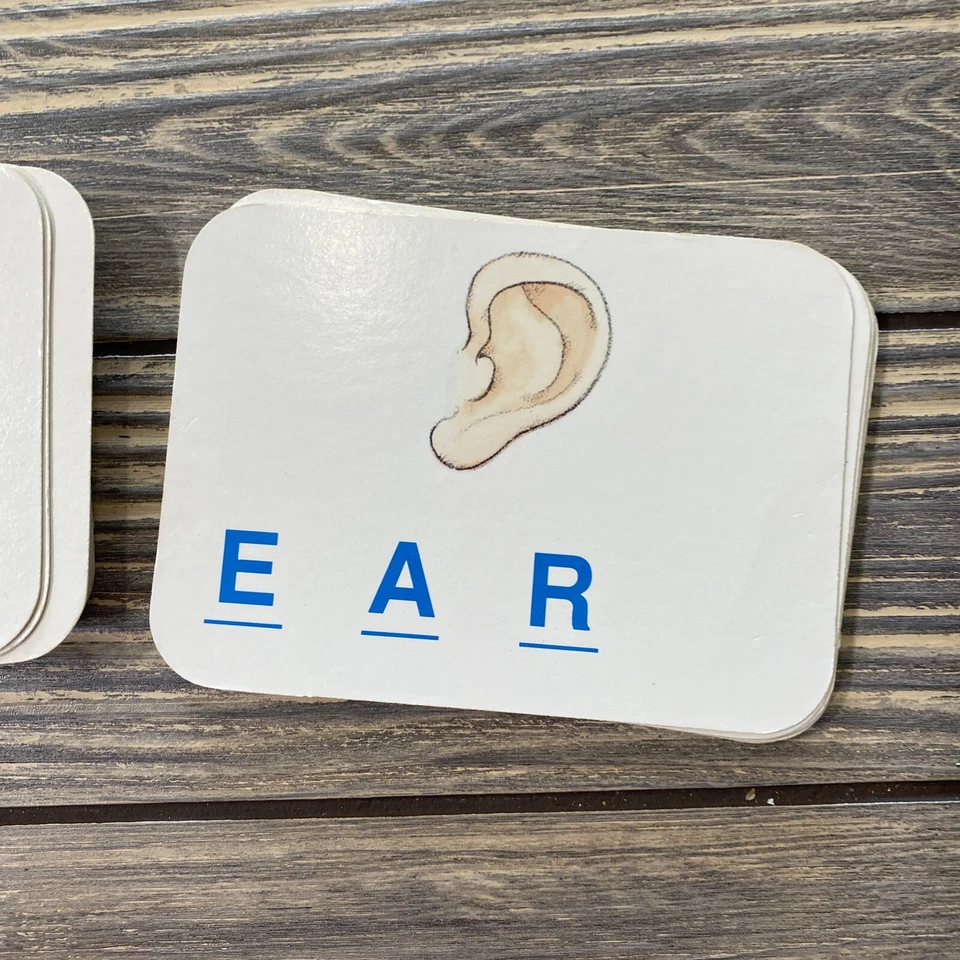 Juego de cartas Boggle Jr 1992 vintage pieza de repuesto piezas tarjetas de palabras Foto 3 de 3