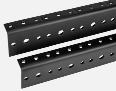 Pair Penn Elcom R0828/08 8 Space Full-Hole Rack Rail Pair 8U 14''