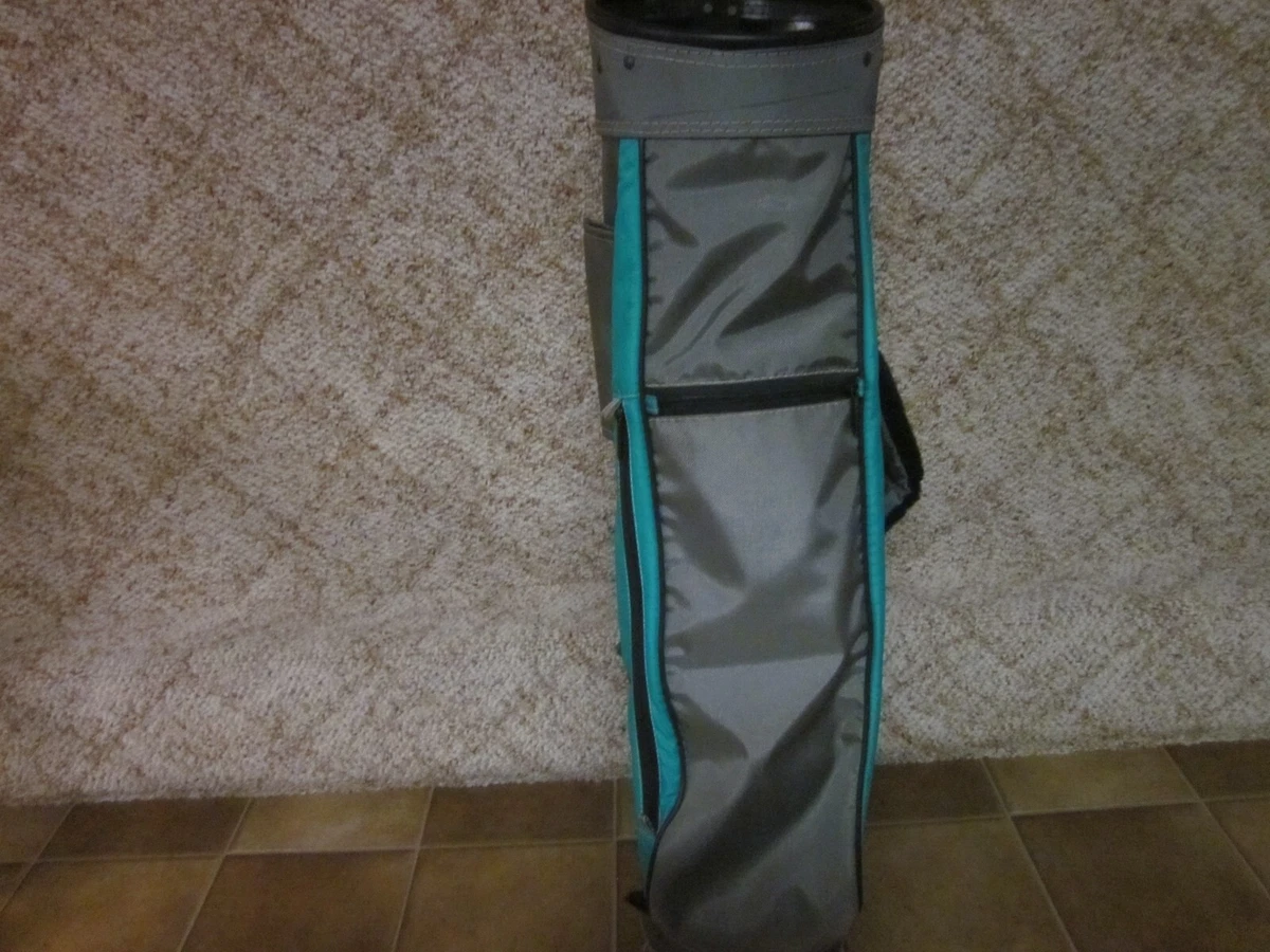 Mizuno Lightweight Carry Golf Bag Teal Gray 3 Dividers 5