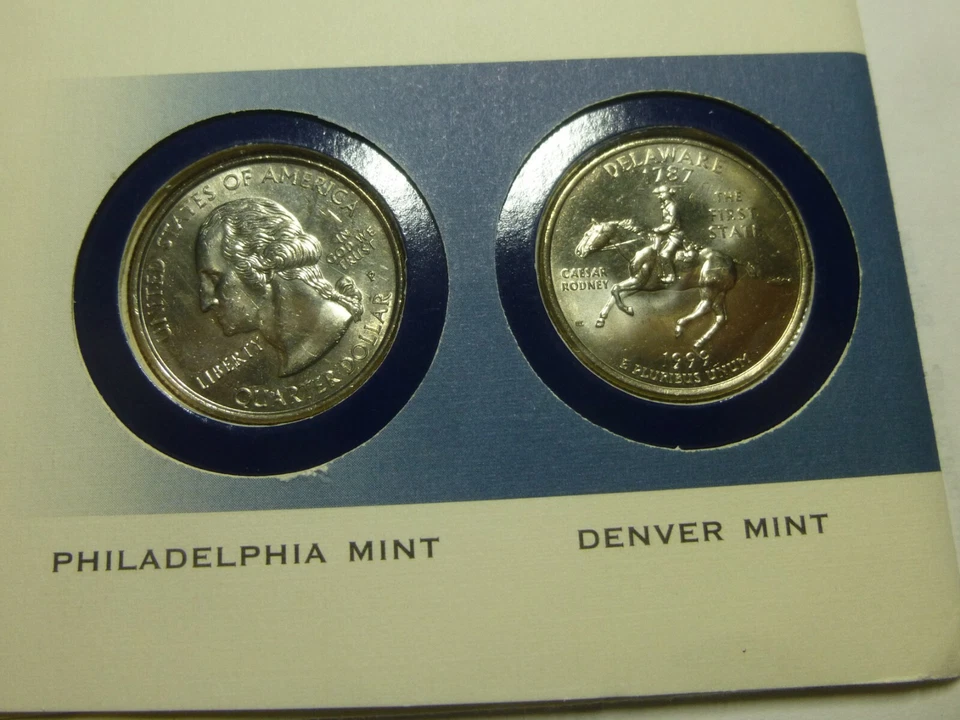 1999-P&D U.S. MINT DELAWARE OFFICAL COMMEMORATIVE COIN COVER  THE FIST STATE - Image 3 of 4