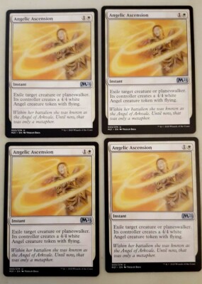 4x Angelic Ascension M21 Core Set 2021 Magic the Gathering MTG NM Playset