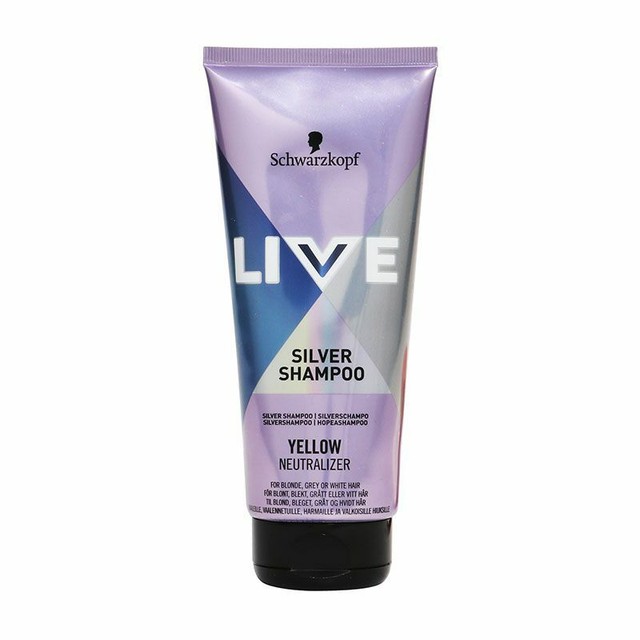 2x Schwarzkopf Live Silver Shampoo 200ml for Blonde Grey or White Hair