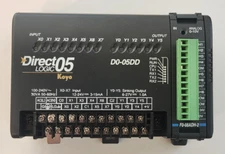 Automation Direct Logic 05D0-05DD PLC Controller w/t F0-08ADH-2 Analog Input B1H