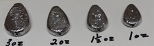 Flat Roll Sinkers quantity 100 you choose size 1 oz  1-1/2 oz  2 oz  3 oz  