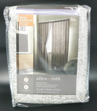 NEW Allen Roth Jayla Taupe Back Tab Panel 52 in x 84 in Room Darkening 2857159