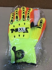 MAGID SAFETY T-REX TRX540 XL CUT LEVEL 4 IMPACT GLOVES Hi Viz XL (1) Pair
