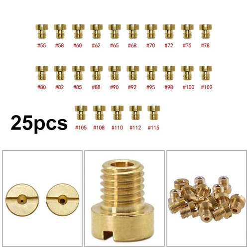 25Pcs Main Jet Set 55-115 M5 5mm For Dellorto PHBG VHBT Carburetor Vergasers AU - Picture 11 of 11