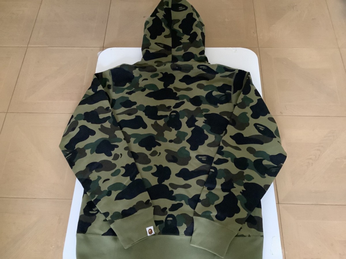 Authentic a bathing ape bape 1st camo college pullover
