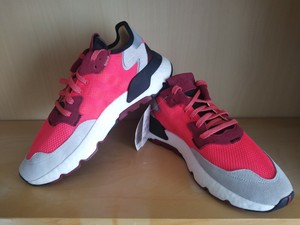 Adidas Nite Jogger Shock Red Size 9 5 Ee5883 Ebay