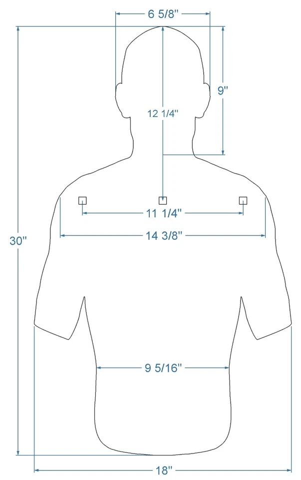 3/8" AR500 Combatant Silhouette 18" x 30" Steel Shooting Range Gong Metal Target - Image 2 of 3