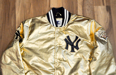 New York Yankees Starter G-III Jacket Satin Gold 2009 World Series