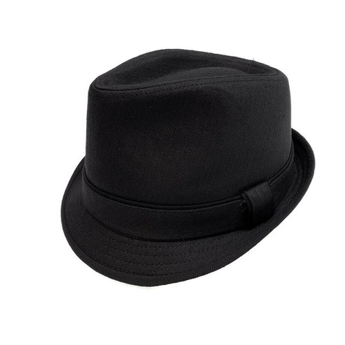 Cotton Fabric Trilby Hat Fedora Stingy 