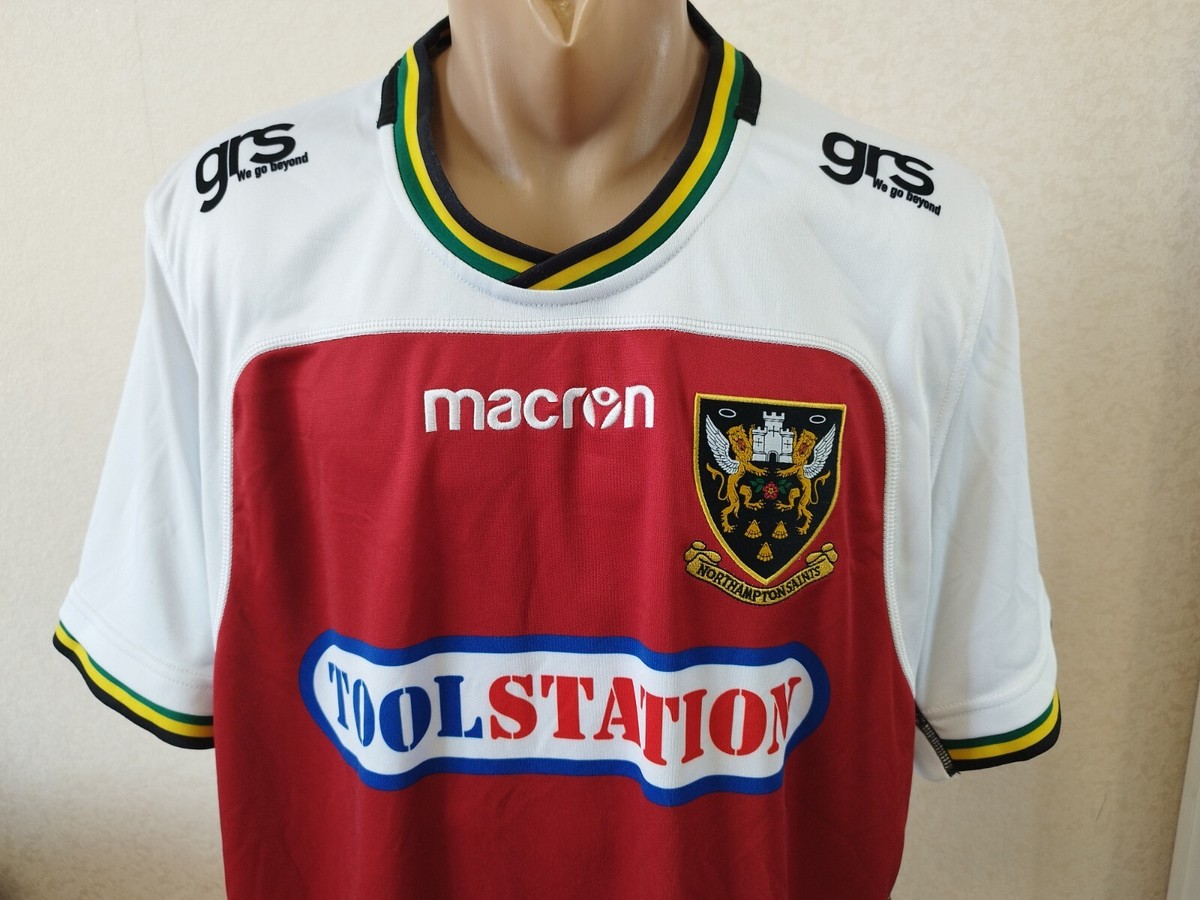 Northampton Saints rugby jersey Macron shirt 2018-19 size XL