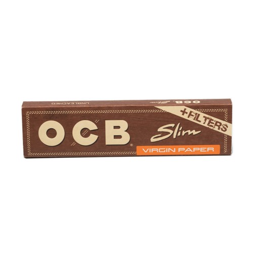 OCB Virgin King Size Slim Papers + Tips 32 Booklets-Sealed Box - Picture 5 of 7