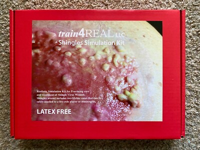 Train4Real Shingles Simulation Kit for Medical/Nursing Student Practice: New!