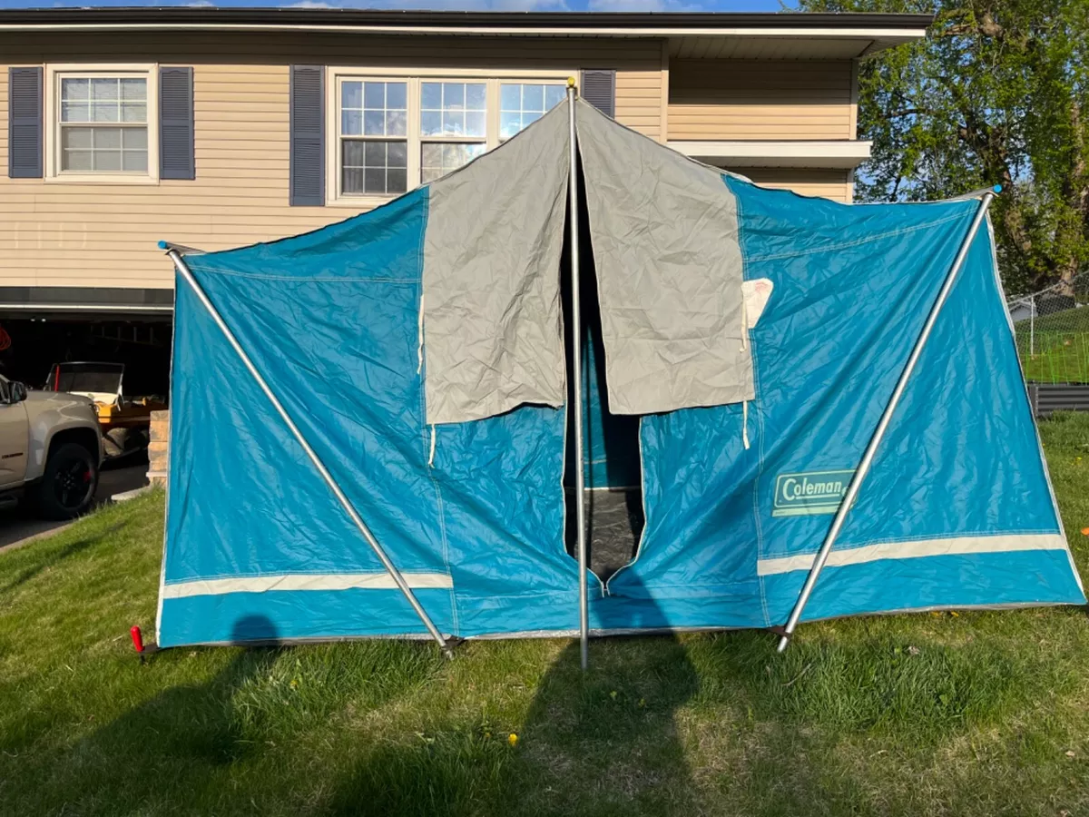 Vintage coleman tent cheap