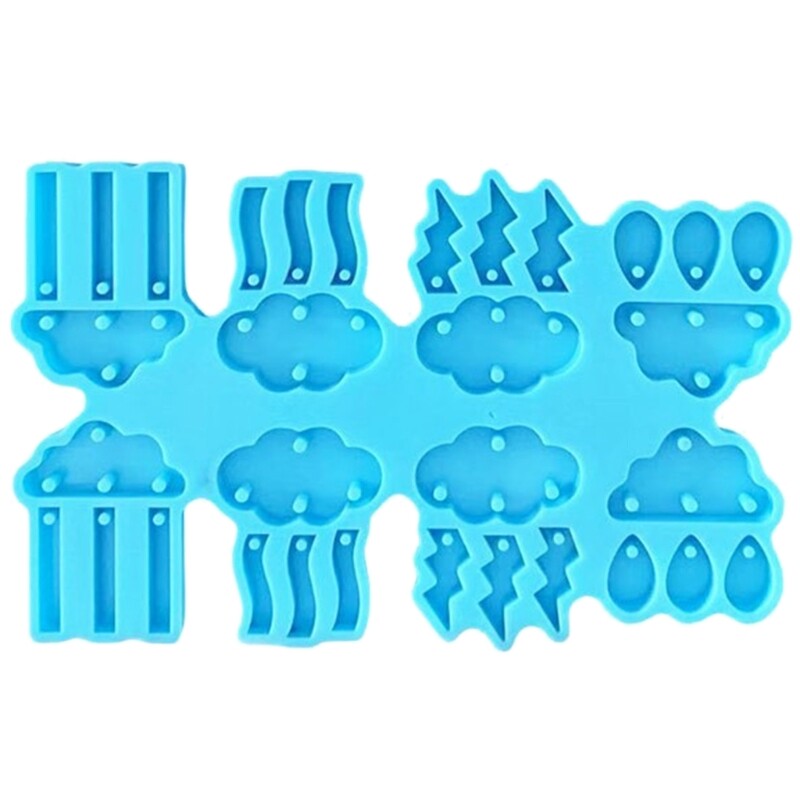Cloud Shaped Silicone Resin Molds for DIY Pendant Earrings