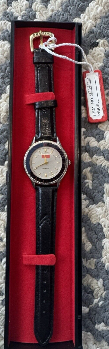 Vintage Bossini Z Gear Watch Women 33mm Silver Gold Tone B-623