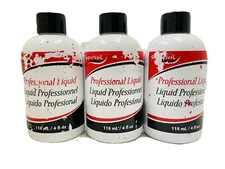 3 supernail professional liquid 4oz ea DISTRESSED BOTTLE EXTERIOR