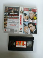 15 minutes VHS Video 2001 Crime Thriller Robert De Niro