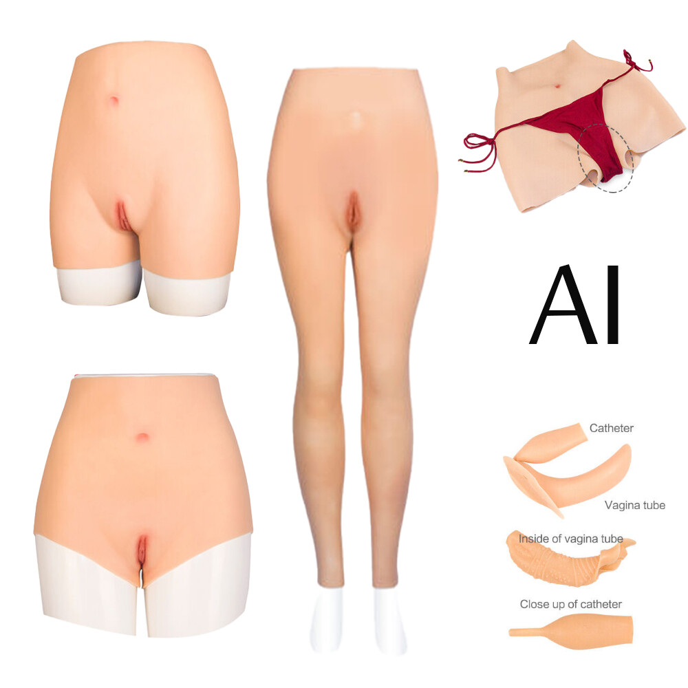 AI Silicone Crossdresser Hip Shaping Pants Transgende Realistic Fake Vagina  | eBay