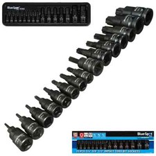 15pc IMPACT Torx TX Bit Socket Set T6 - T70 1/4" 3/8" 1/2"DR Hvy Duty TRX