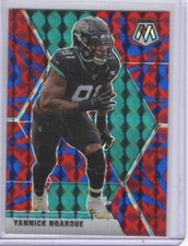 2020 Panini Mosaic Blue Reactive #103 Yannick Ngakoue Jacksonville Jaguars