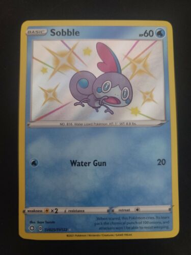 POKEMON : SHINING FATES : SOBBLE SV025/SV122 Baby Shiny *Pack to Sleeve* - Picture 1 of 2