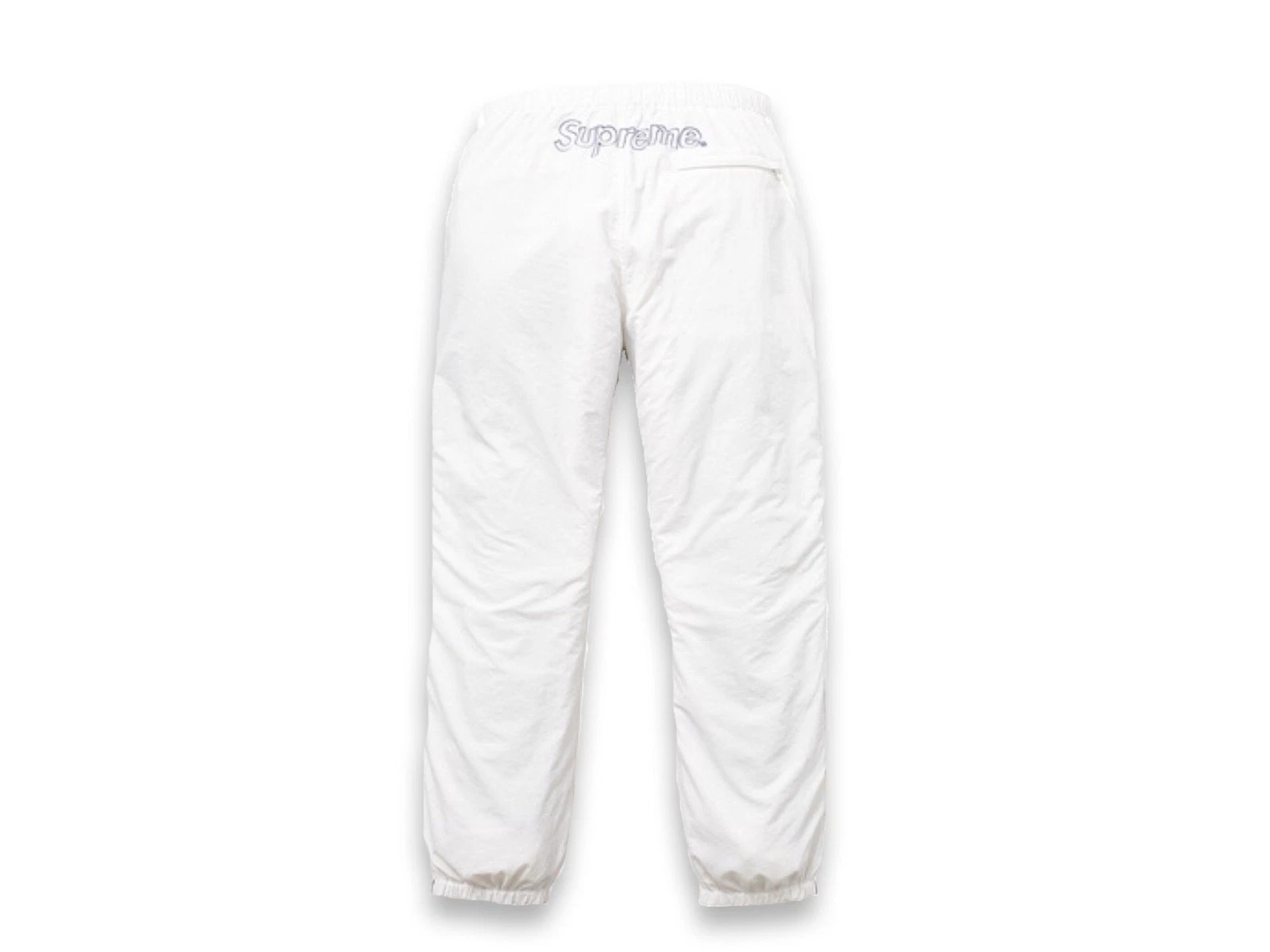 Pantalon Supreme Piping Track 2017 blanc taille moyenne authentique