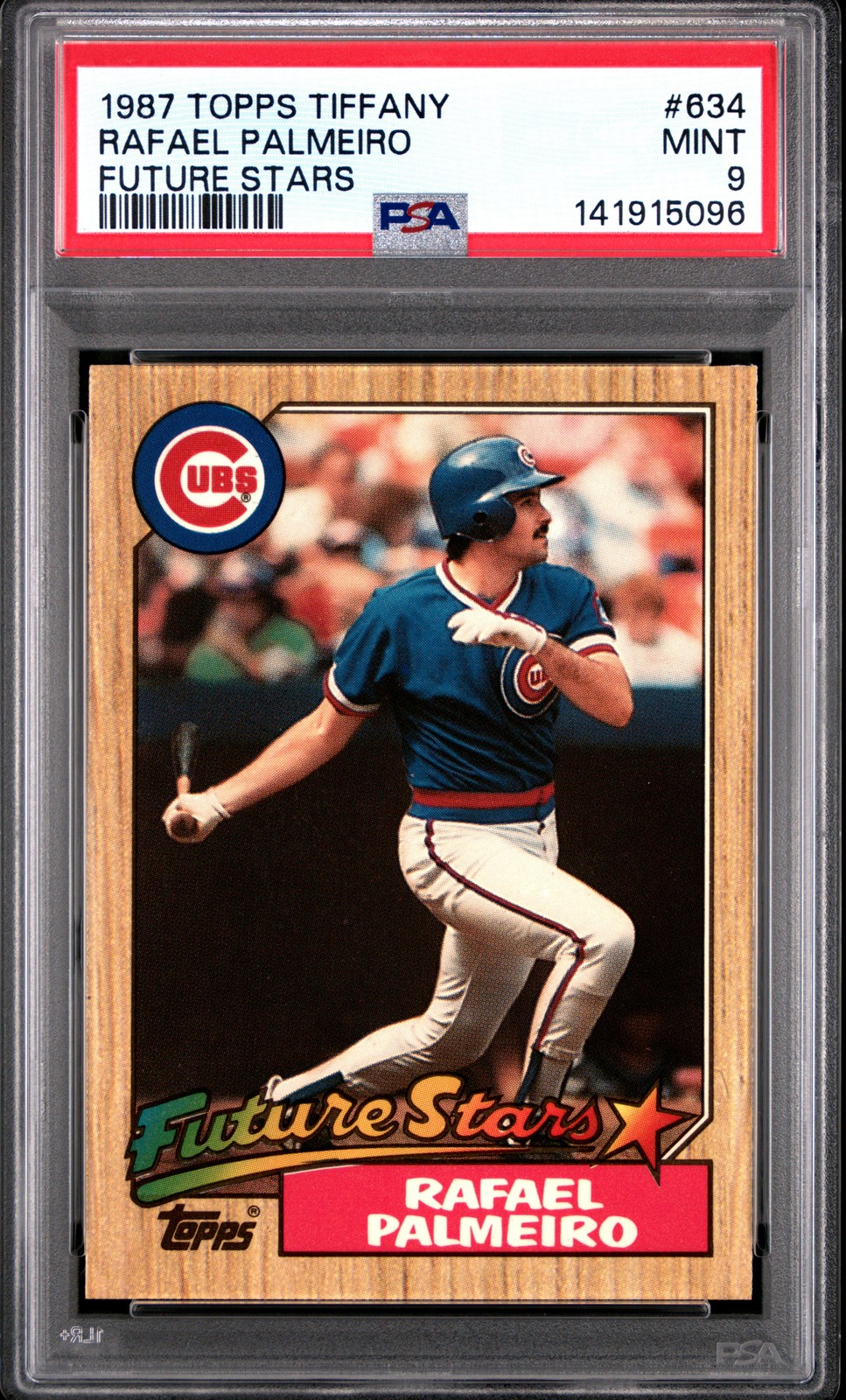 1987 TOPPS TIFFANY FUTURE STARS #634 RAFAEL PALMEIRO PSA 9