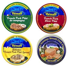 Henaff French Pate Assortment: 4 Different Pates