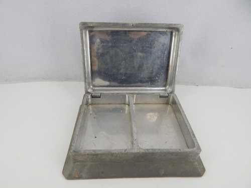 Antique Art Deco Period British Aluminum Co. Desk Top Cigarettetrinket box