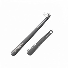 Long shoehorn that is comfortable to wear and has a handle is ideal for Gray