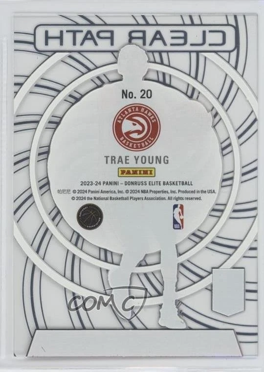 2023-24 Donruss Elite Clear Path Trae Young #20 - Image 2 of 2