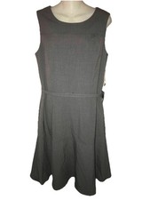 NWT Nine West Dress " THE ESSENTIAL" Steel Gray Sleeveless Size 10