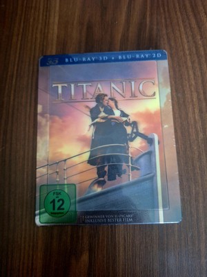 Titanic, 2D Blu Ray  + 3D Blu Ray, 4 Discs, Steelbook  TOP ZUSTAND