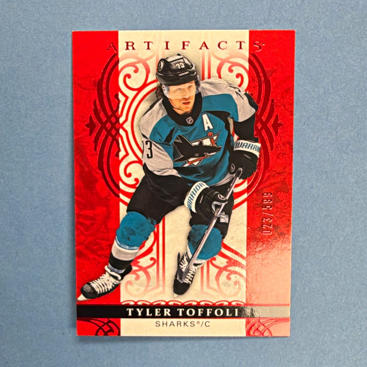 Upper Deck Artifacts Tyler Toffoli #99 Sharks Ruby Parallel 023/599 2026-27