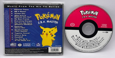 #ad Pokemon: 2.B.A. Master CD DISC 1999 front cover missing Tested Clean Disc $16.99