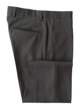 Incotex Dark Green Solid Virgin Wool Pants - Slim - IN1229214 