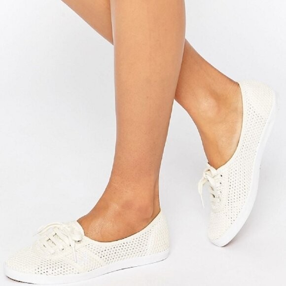 Fred Perry Aubrey Beige Mesh Plimsoll Trainer Shoes | eBay