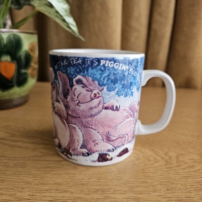 Vintage Piggin Tasse ''After Tea Its Piggin Bed Time''