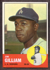 1963 Topps Set-Break # 80 Jim Gilliam NM-MT OR BETTER *JAYSACE*