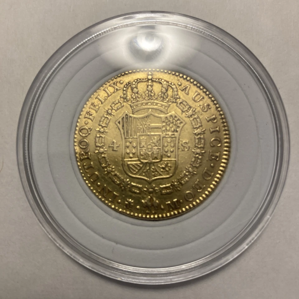 1788 4 ESCUDOS CHARLES III SPANISH GOLD COIN  - Image 2 of 3